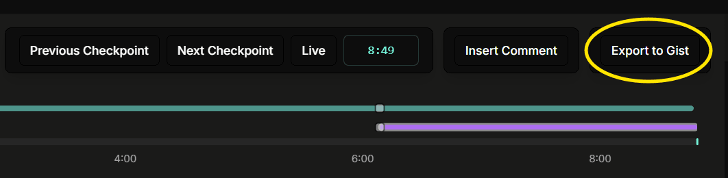 Export to gist action
